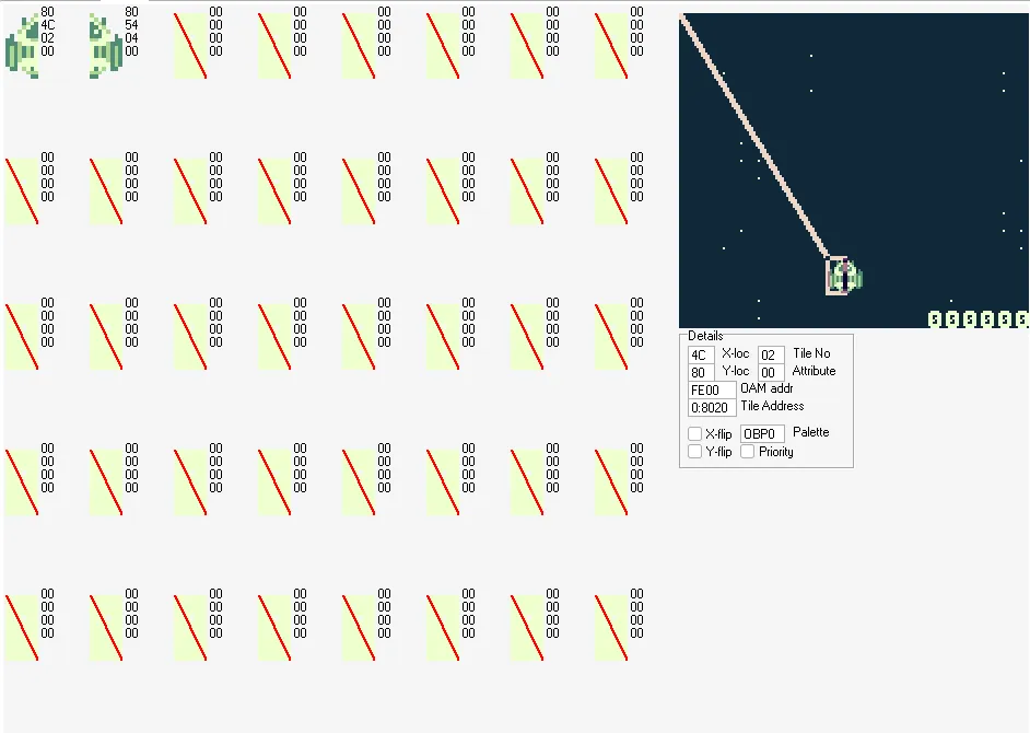 debugger showing the oam oam