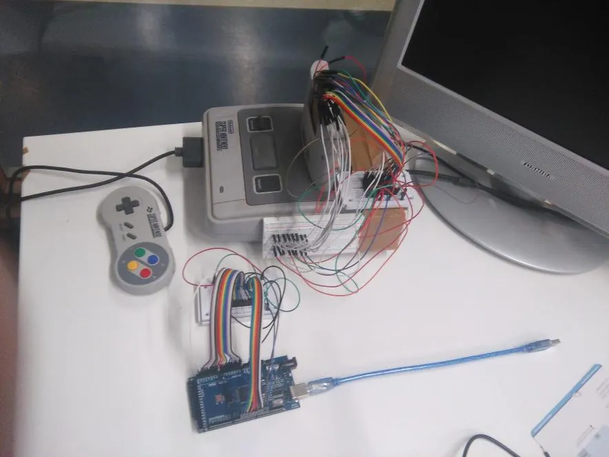 Setup to run the game on the Super GameBoy super-gameboy